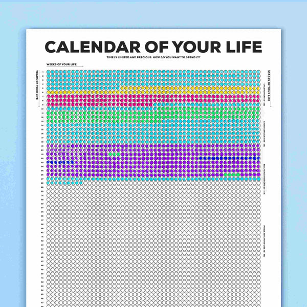 Calendar Of Your Life Infographic Poster B W The Kurzgesagt Shop calendar-of-your-life-infographic-poster-b-w-the-kurzgesagt-shop