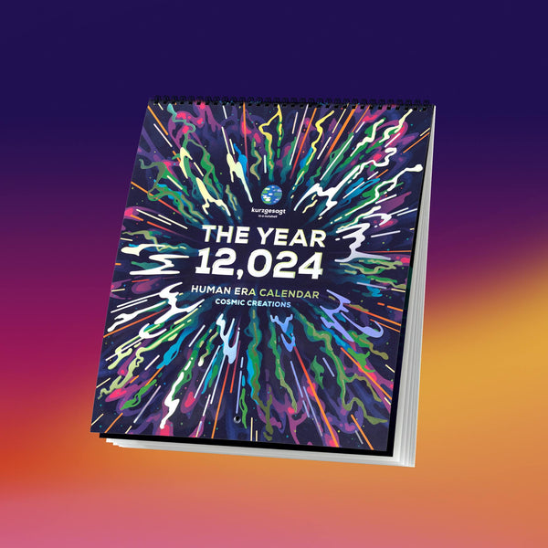12,024 Human Era Calendar – Cosmic Creations – the kurzgesagt shop