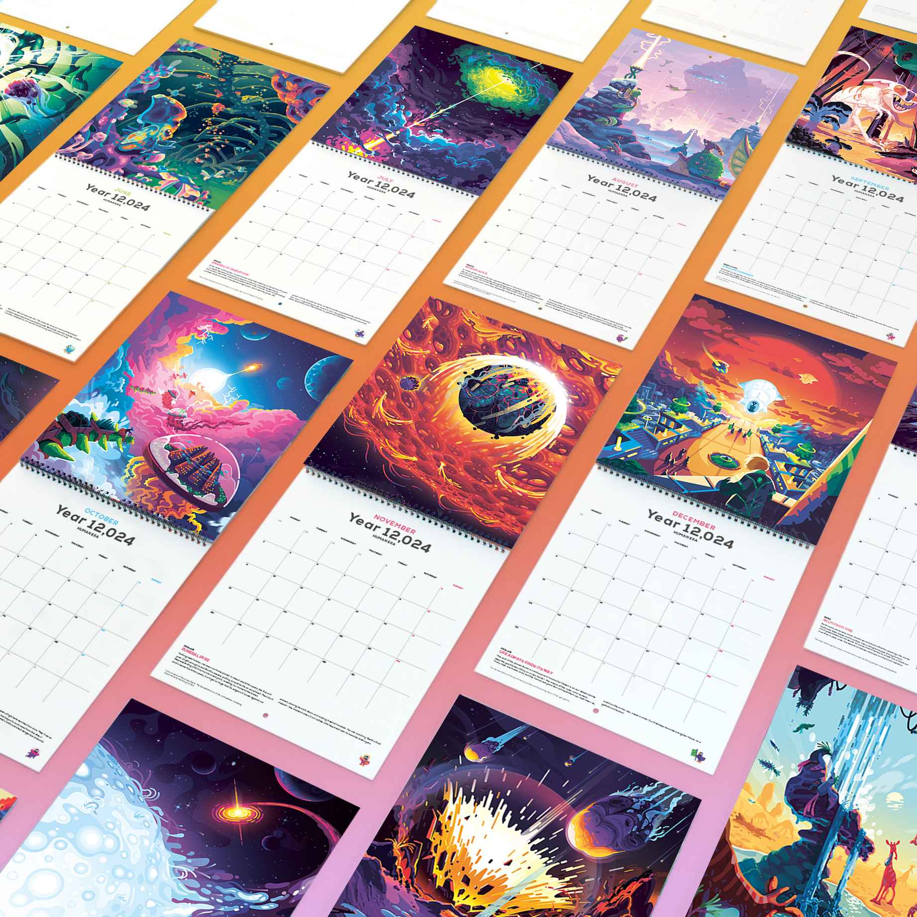 12,024 Human Era Calendar Cosmic Creations the kurzgesagt shop