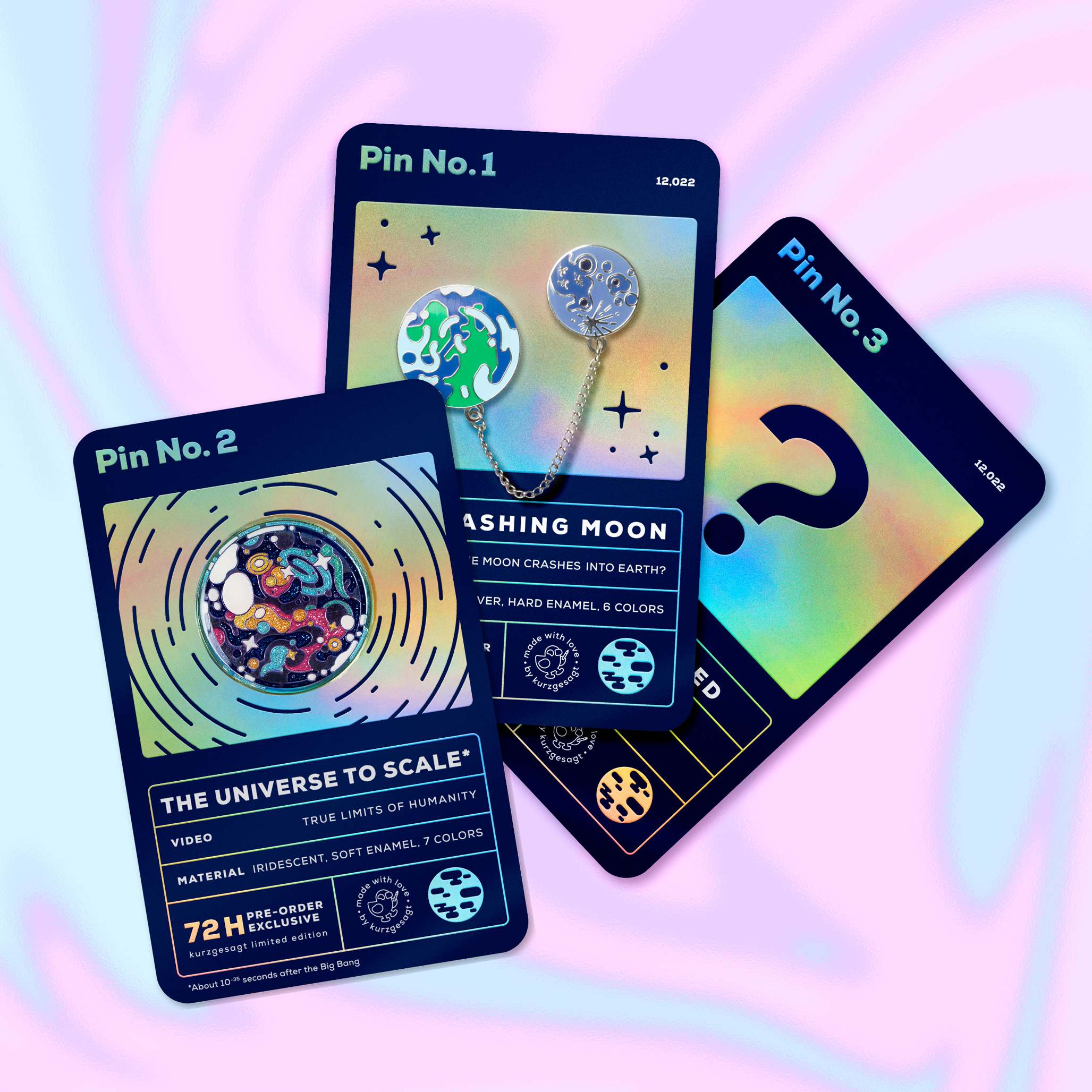 *LIMITED EDITION* Universe to Scale Pin – the kurzgesagt shop