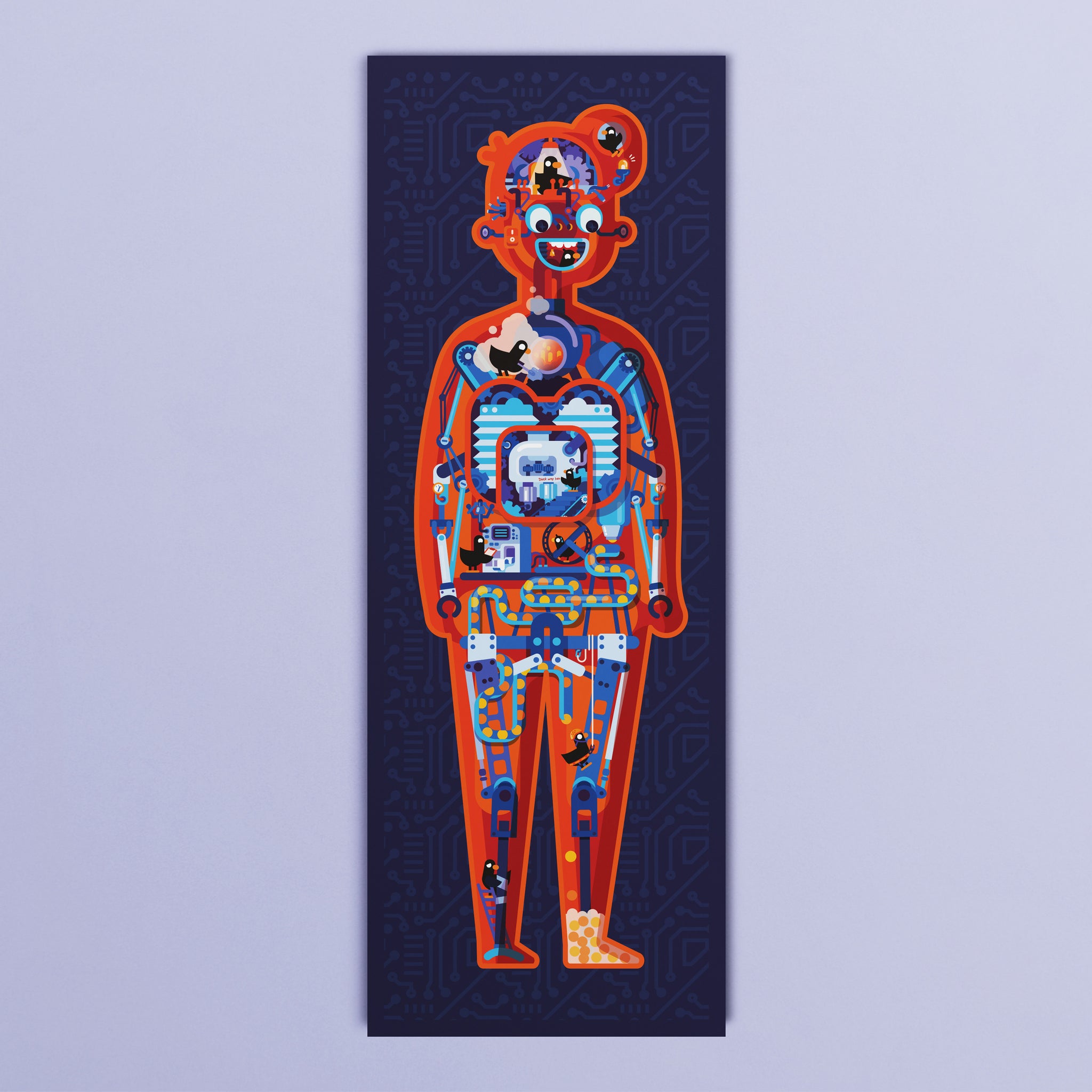 Twin Robot Poster Blue The Kurzgesagt Shop twin-robot-poster-blue-the-kurzgesagt-shop